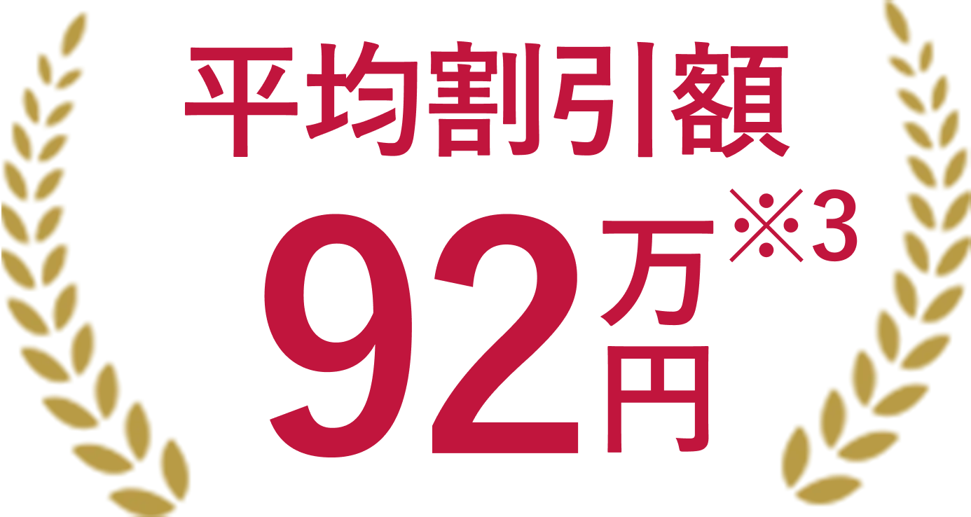平均割引額92万円