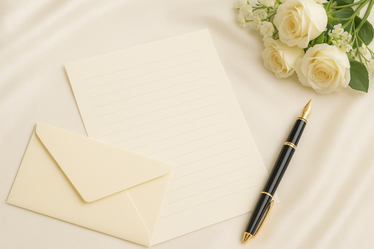 結婚式のための手紙